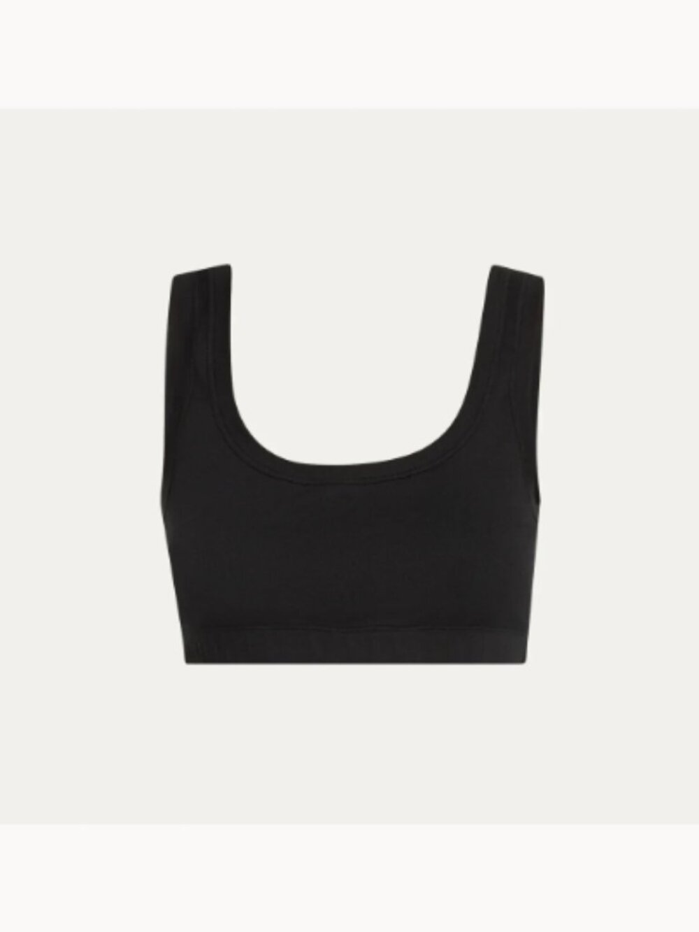 Brunello Cucinelli NWT Rib Cropped Tank (ORIG. $390) (SIZE MEDIUM) (BLACK)